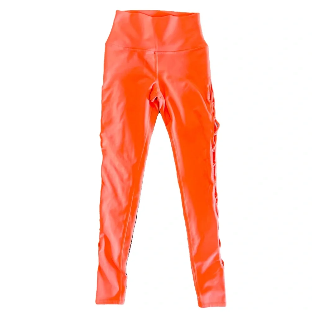ALO YOGA Interlace‎ High Rise Leggings with Lace-Up Detailing on Legs